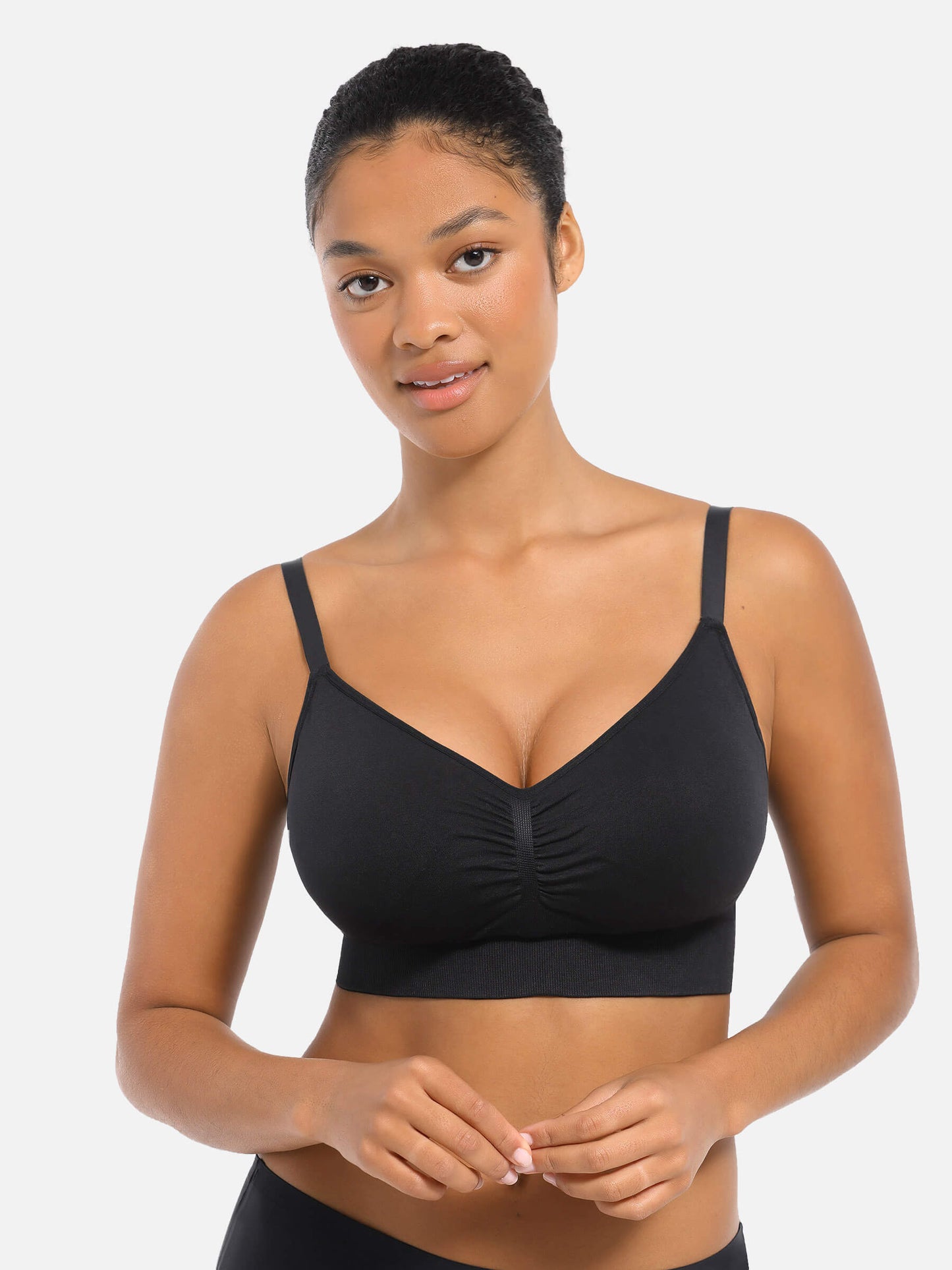 Seamless Luxe Comfort Bra - With Pads & Back Closure