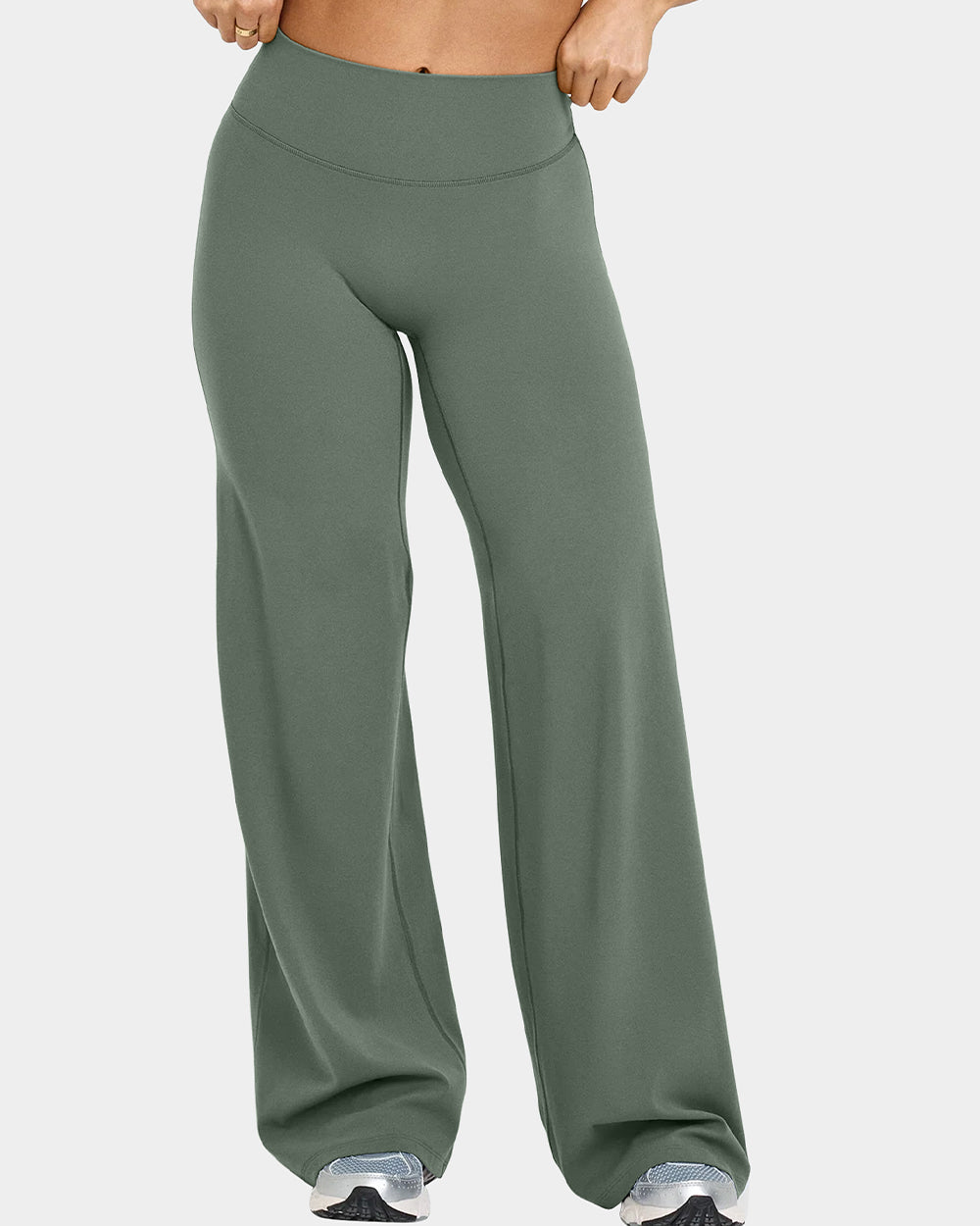 Women's Casual Pants - High-waisted
