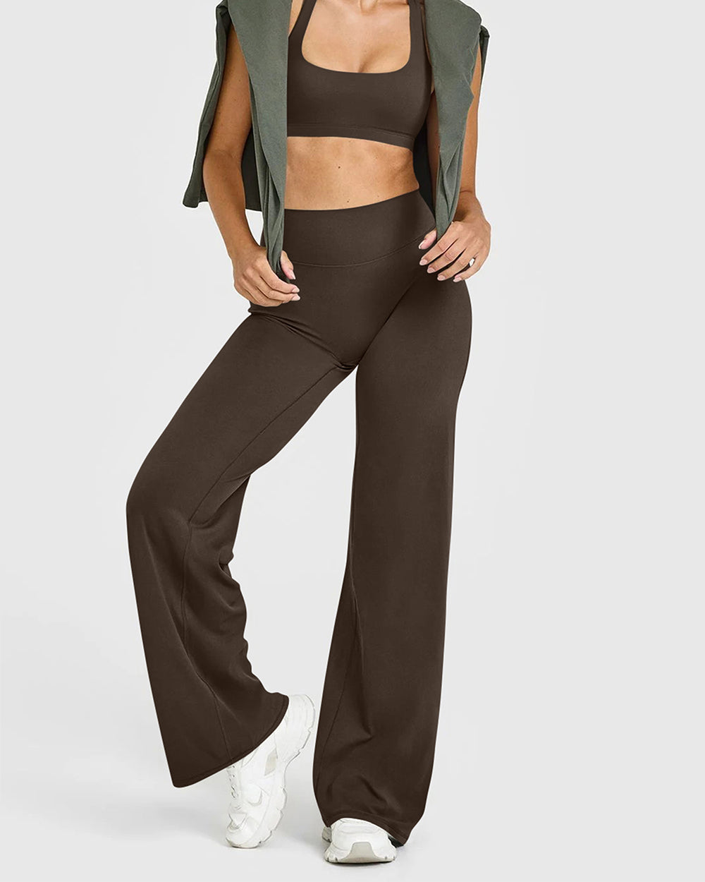 Women's Casual Pants - High-waisted