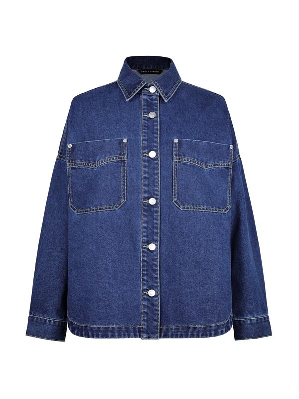 Women's Denim Button-Front Jacket