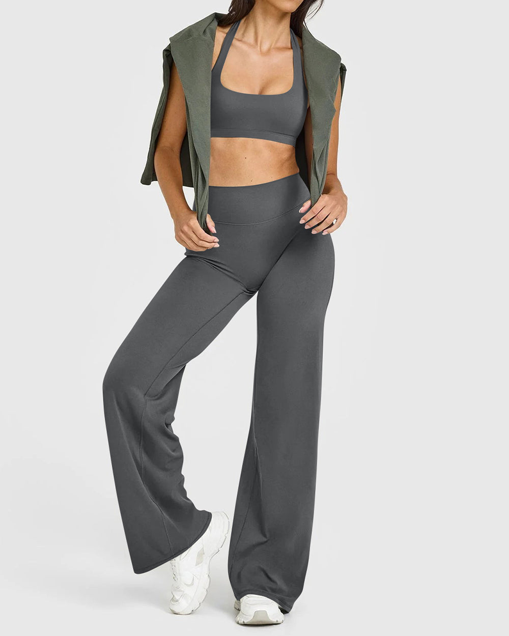 Women's Casual Pants - High-waisted