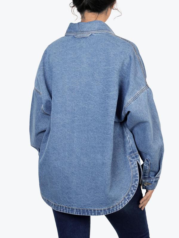 Women's Denim Button-Front Jacket