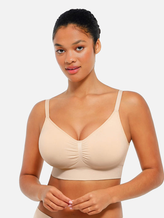 Seamless Luxe Comfort Bra - With Pads & Back Closure