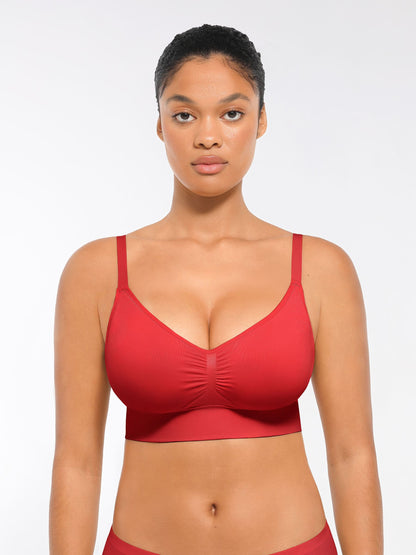 Seamless Luxe Comfort Bra - With Pads & Back Closure