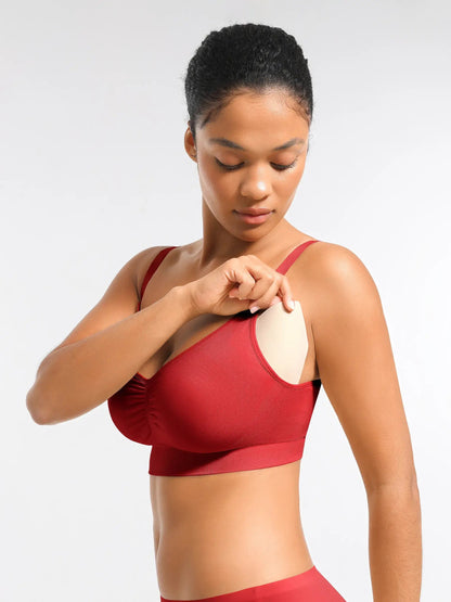 Seamless Luxe Comfort Bra - With Pads & Back Closure
