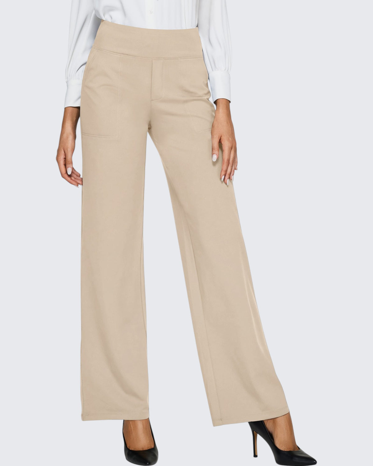 Loose High-Waist Business Casual Pants 31''