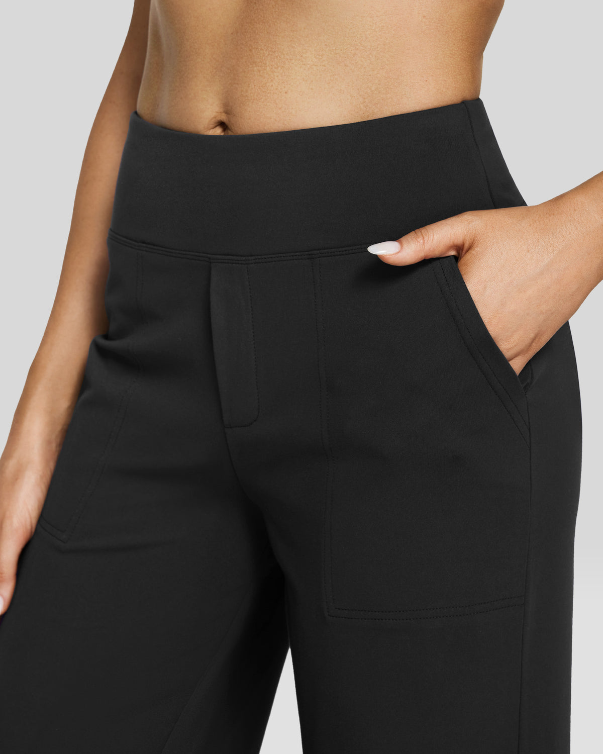 Loose High-Waist Business Casual Pants 31''