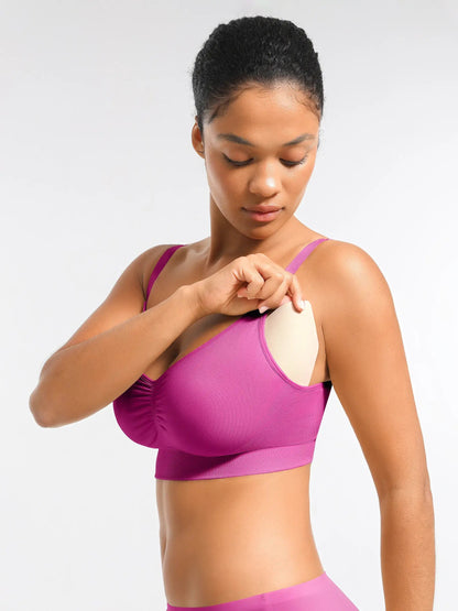 Seamless Luxe Comfort Bra - With Pads & Back Closure
