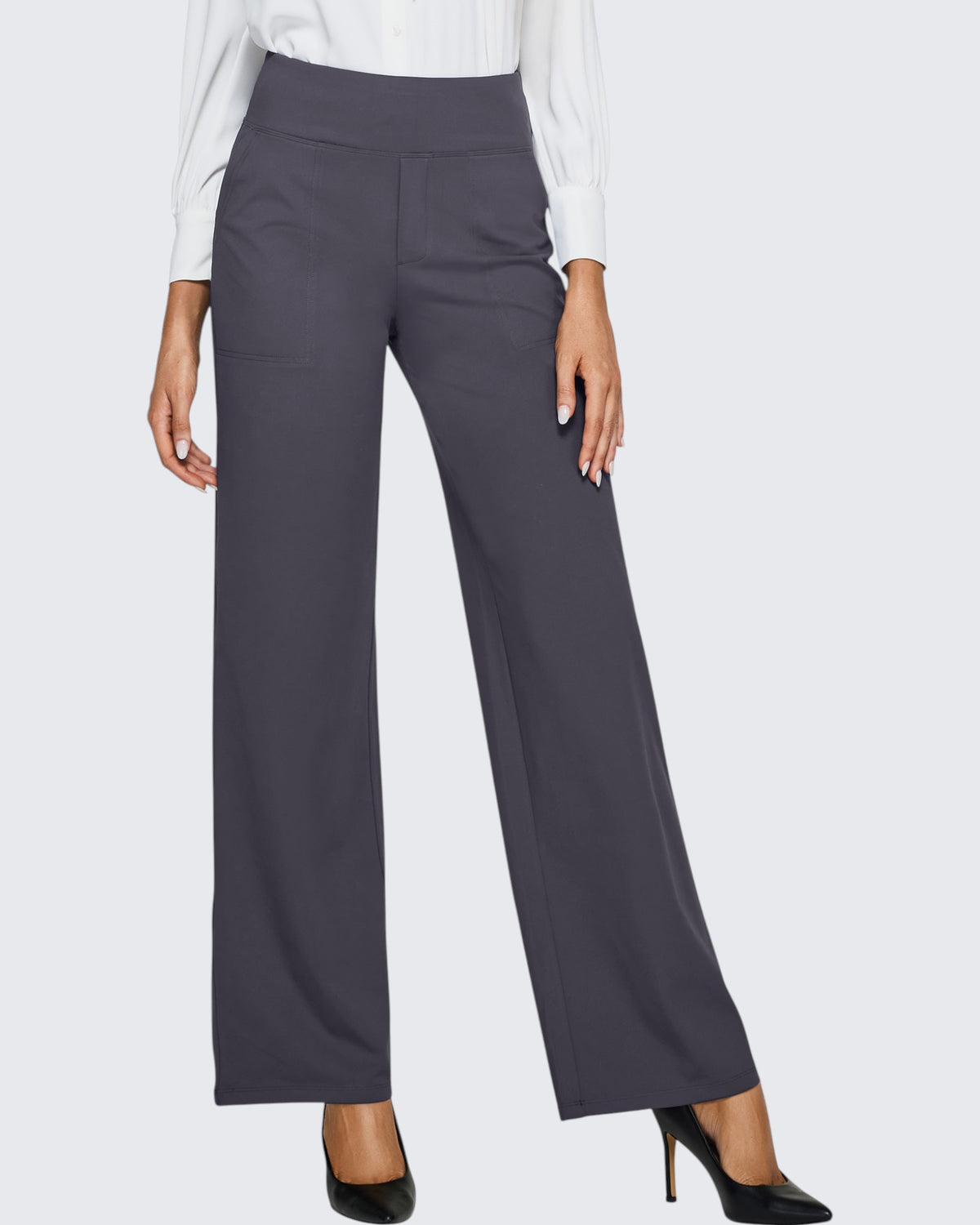 Loose High-Waist Business Casual Pants 31''