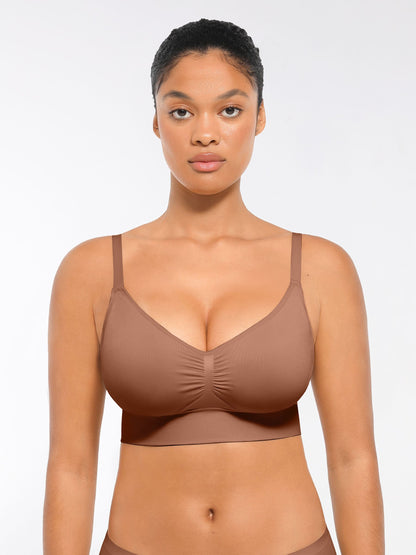 Seamless Luxe Comfort Bra - With Pads & Back Closure