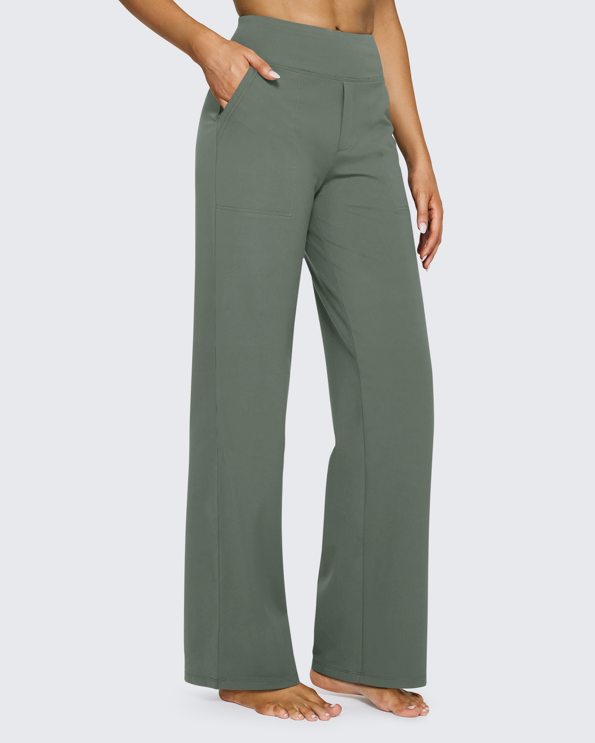 Loose High-Waist Business Casual Pants 31''