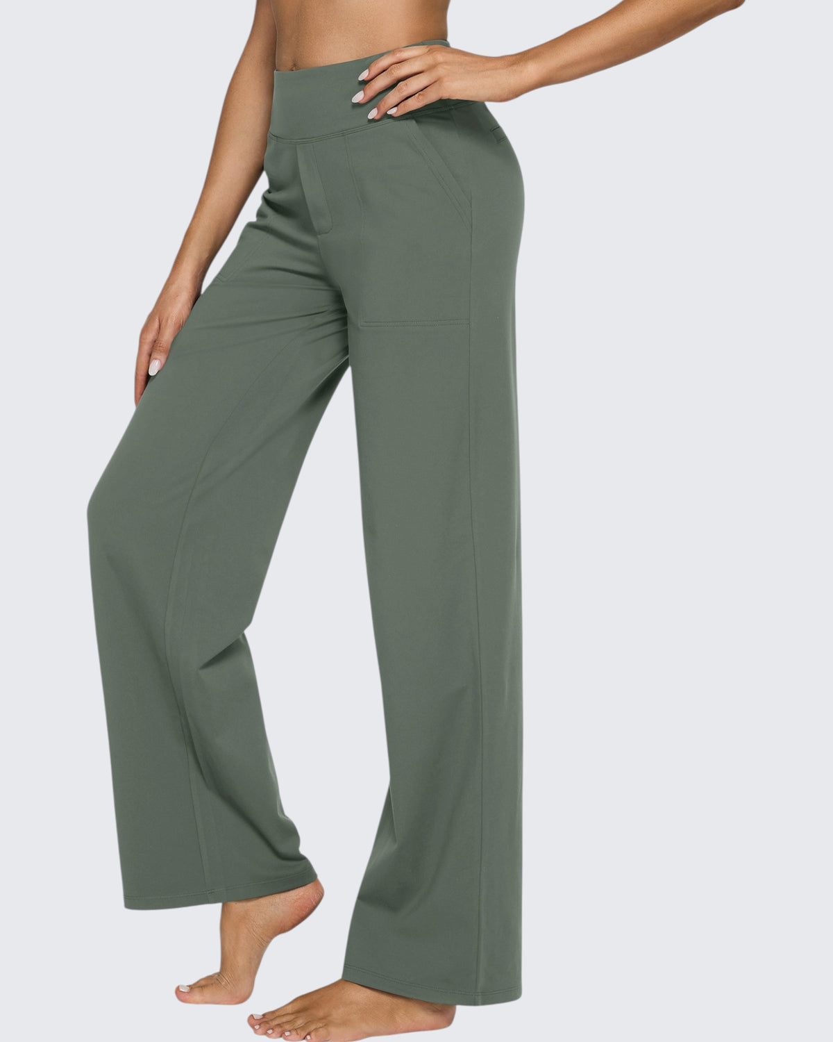 Loose High-Waist Business Casual Pants 31''