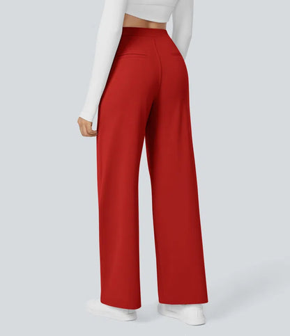 High Waisted Pocket Straight Leg Work Pants | Tall