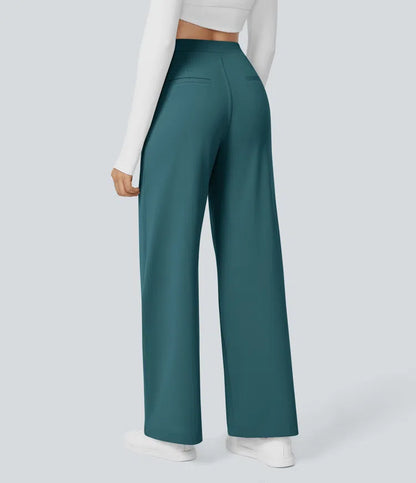 High Waisted Pocket Straight Leg Work Pants | Tall