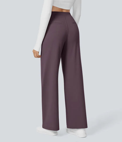 High Waisted Pocket Straight Leg Work Pants | Tall