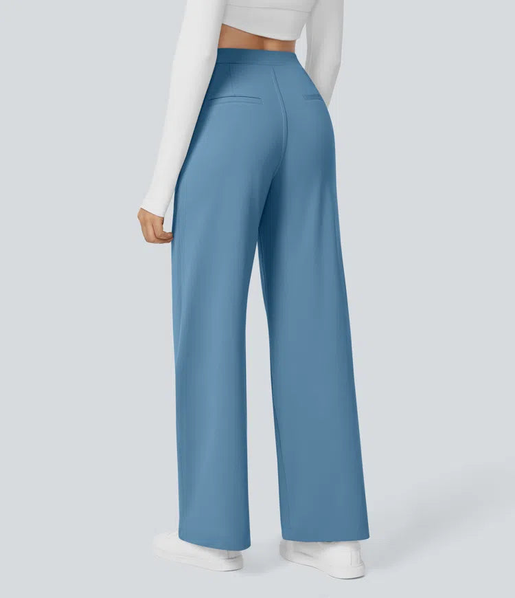 High Waisted Pocket Straight Leg Work Pants | Tall