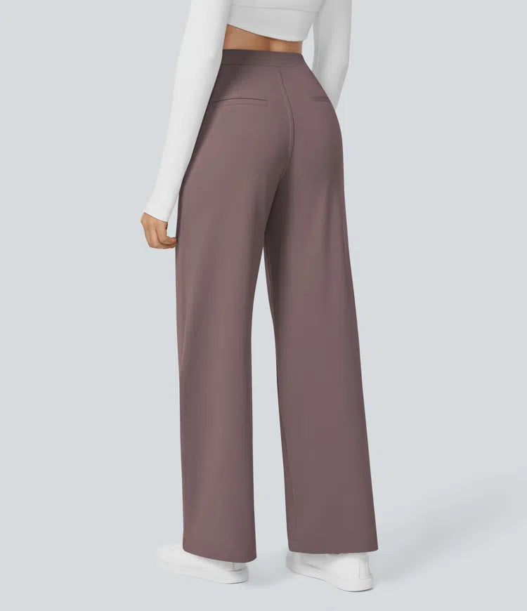 High Waisted Pocket Straight Leg Work Pants | Tall