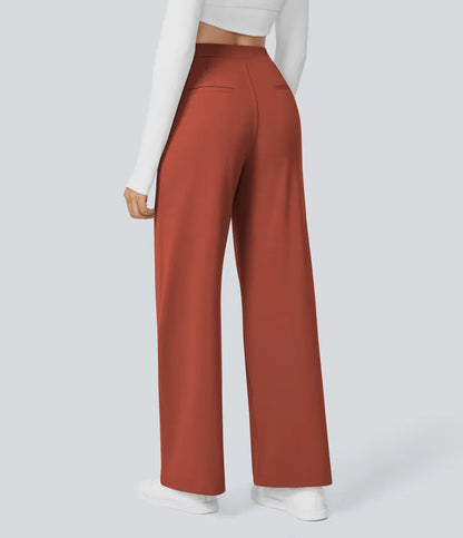 High Waisted Pocket Straight Leg Work Pants | Tall