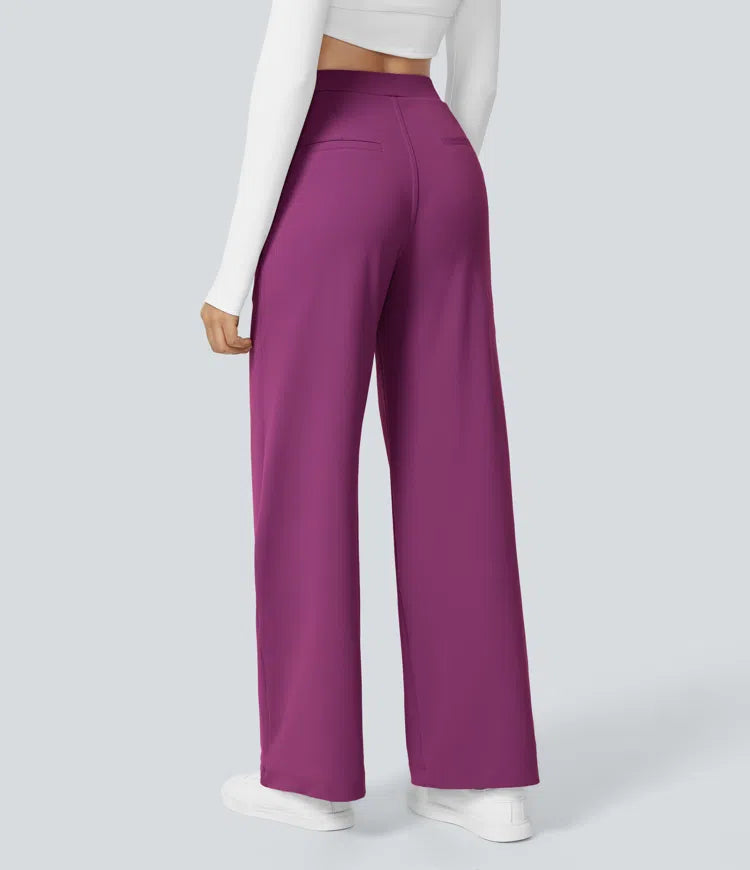 High Waisted Pocket Straight Leg Work Pants | Tall