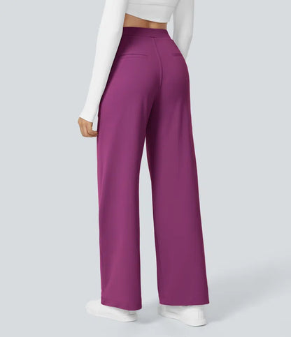 High Waisted Pocket Straight Leg Work Pants | Tall