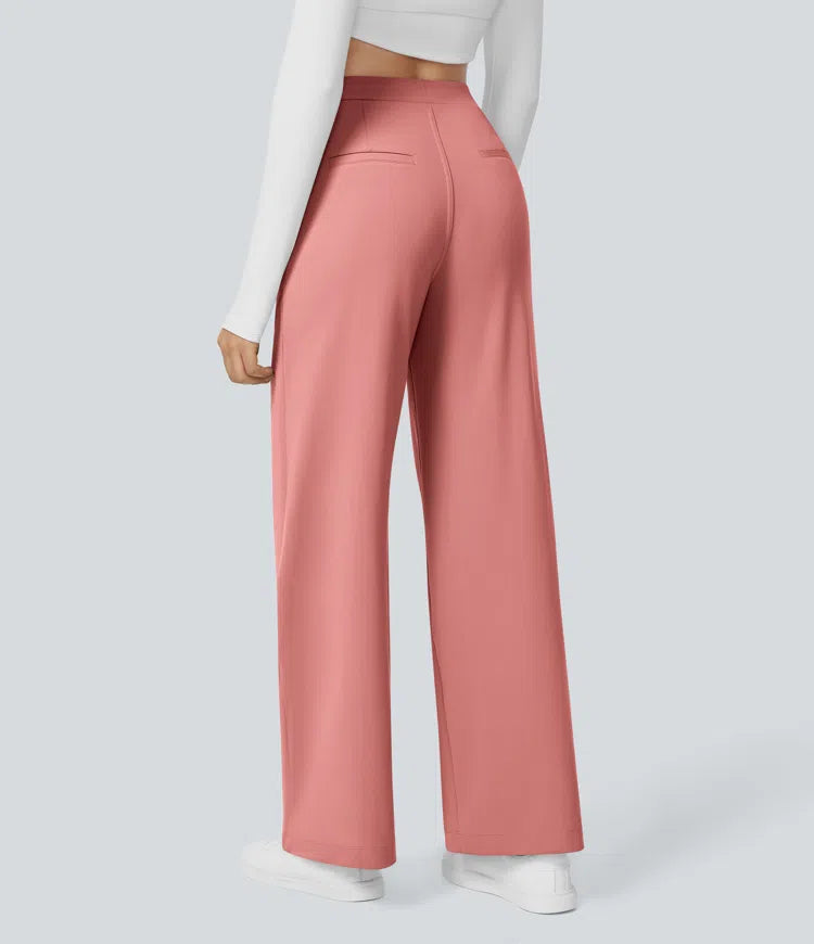 High Waisted Pocket Straight Leg Work Pants | Tall