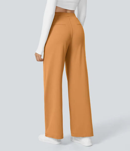 High Waisted Pocket Straight Leg Work Pants | Tall