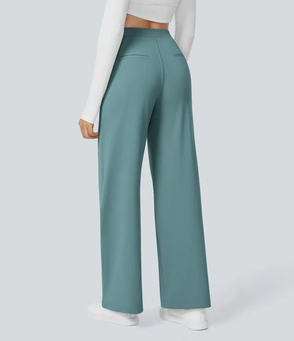 High Waisted Pocket Straight Leg Work Pants | Tall