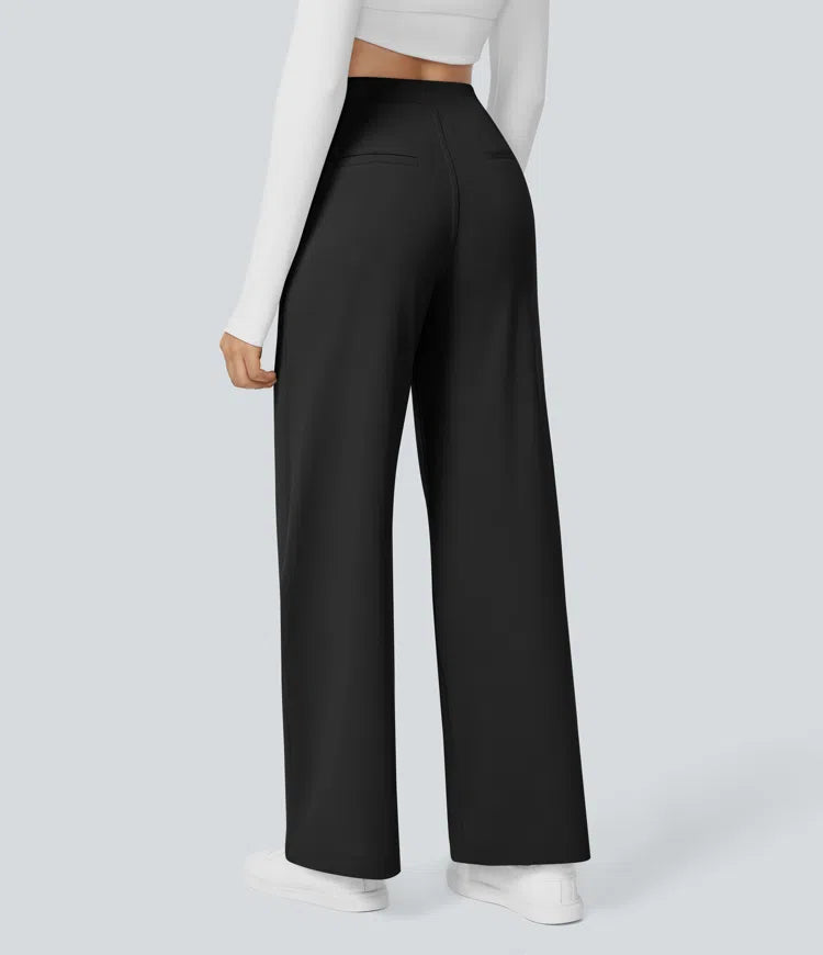 High Waisted Pocket Straight Leg Work Pants | Tall