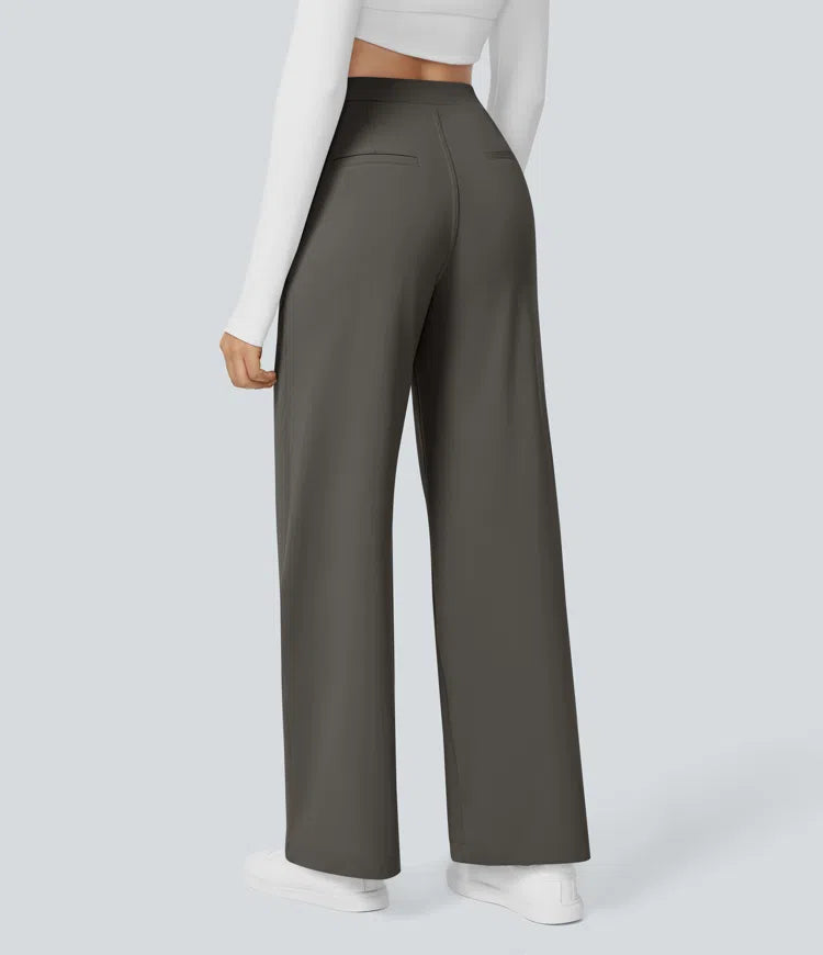 High Waisted Pocket Straight Leg Work Pants | Tall