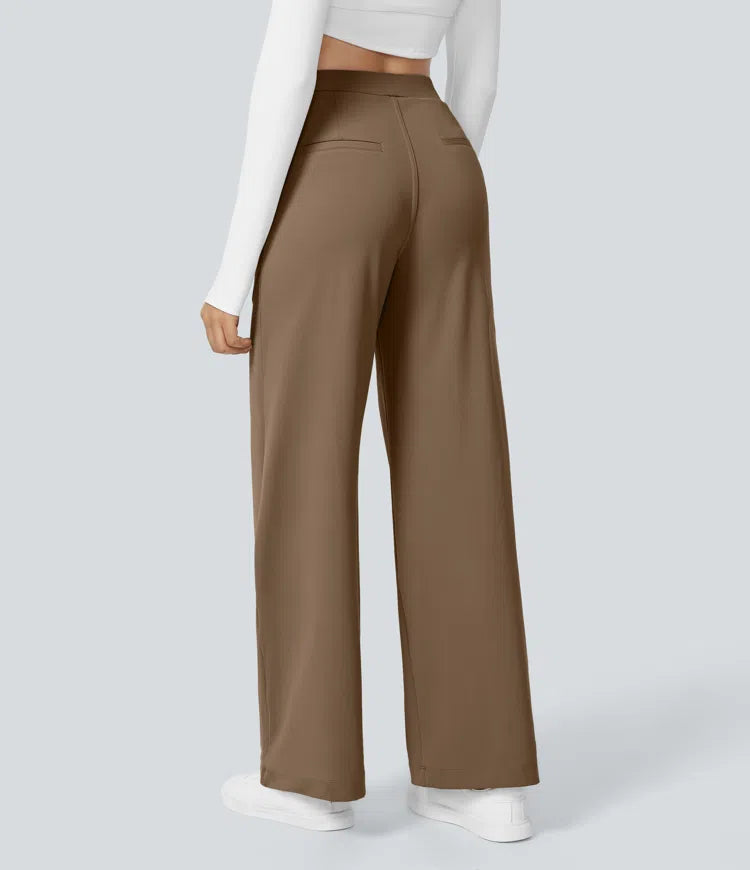 High Waisted Pocket Straight Leg Work Pants | Tall