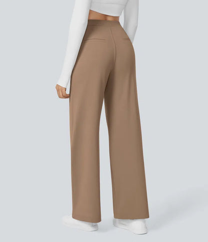 High Waisted Pocket Straight Leg Work Pants | Tall