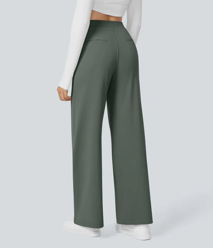 High Waisted Pocket Straight Leg Work Pants | Tall