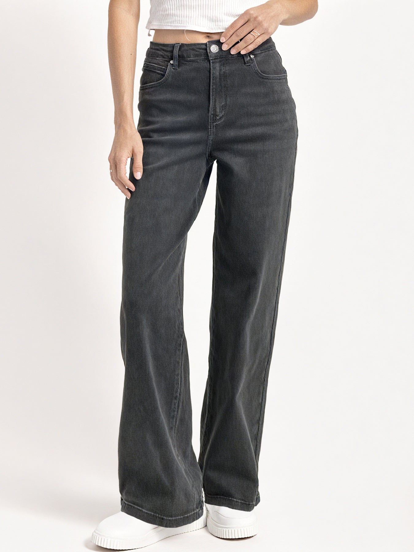 Casual Mid-Rise Denim Multi-Pocket Stretchy Jeans