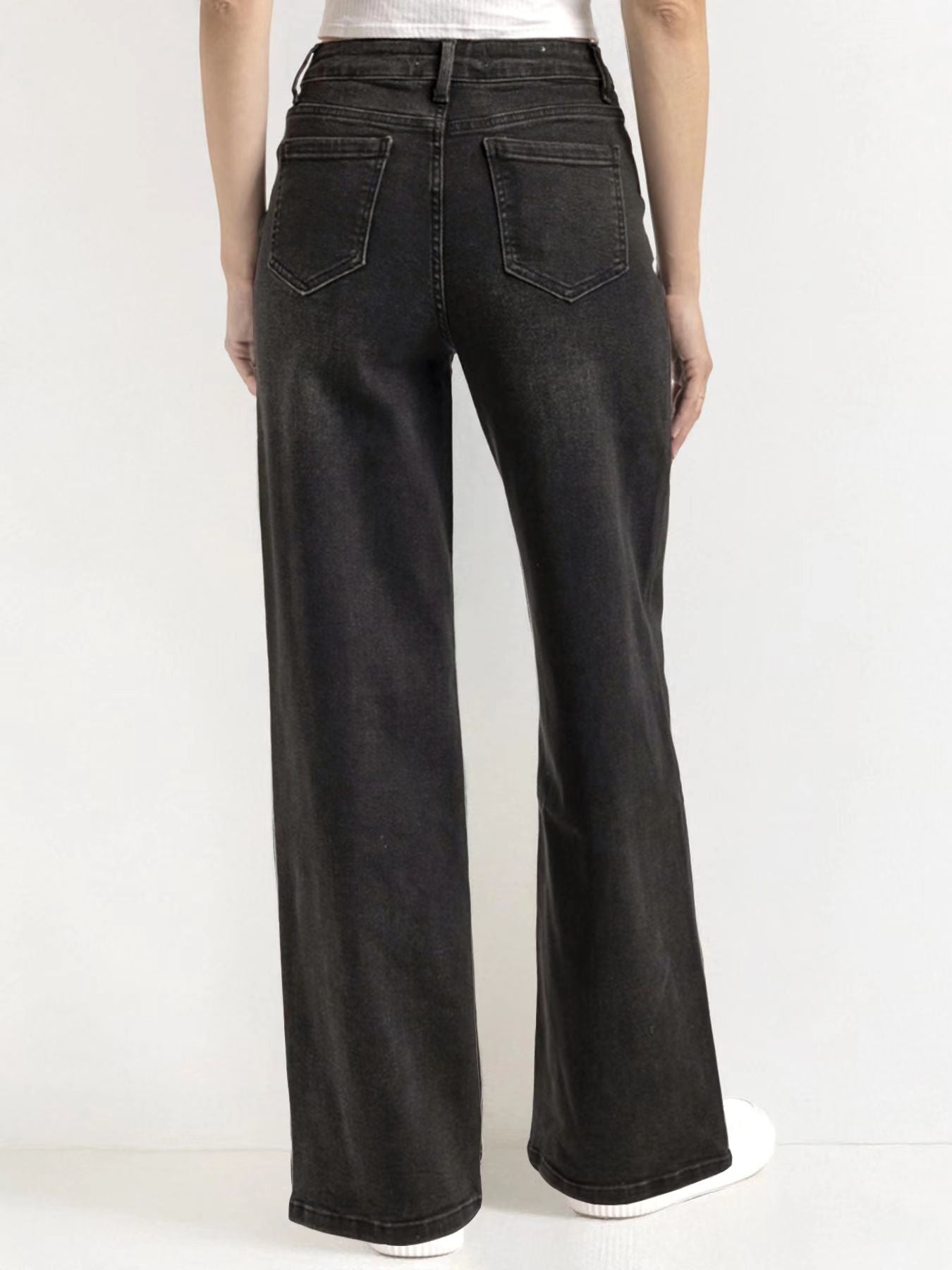 Casual Mid-Rise Denim Multi-Pocket Stretchy Jeans