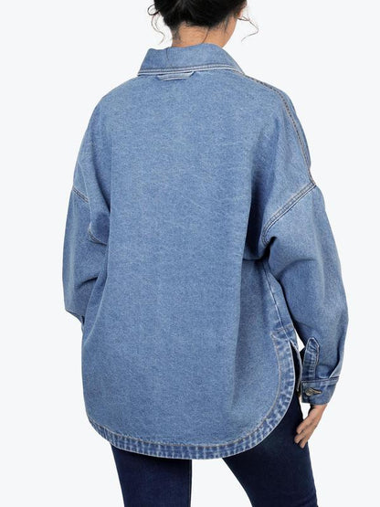Women's Denim Button-Front Jacket
