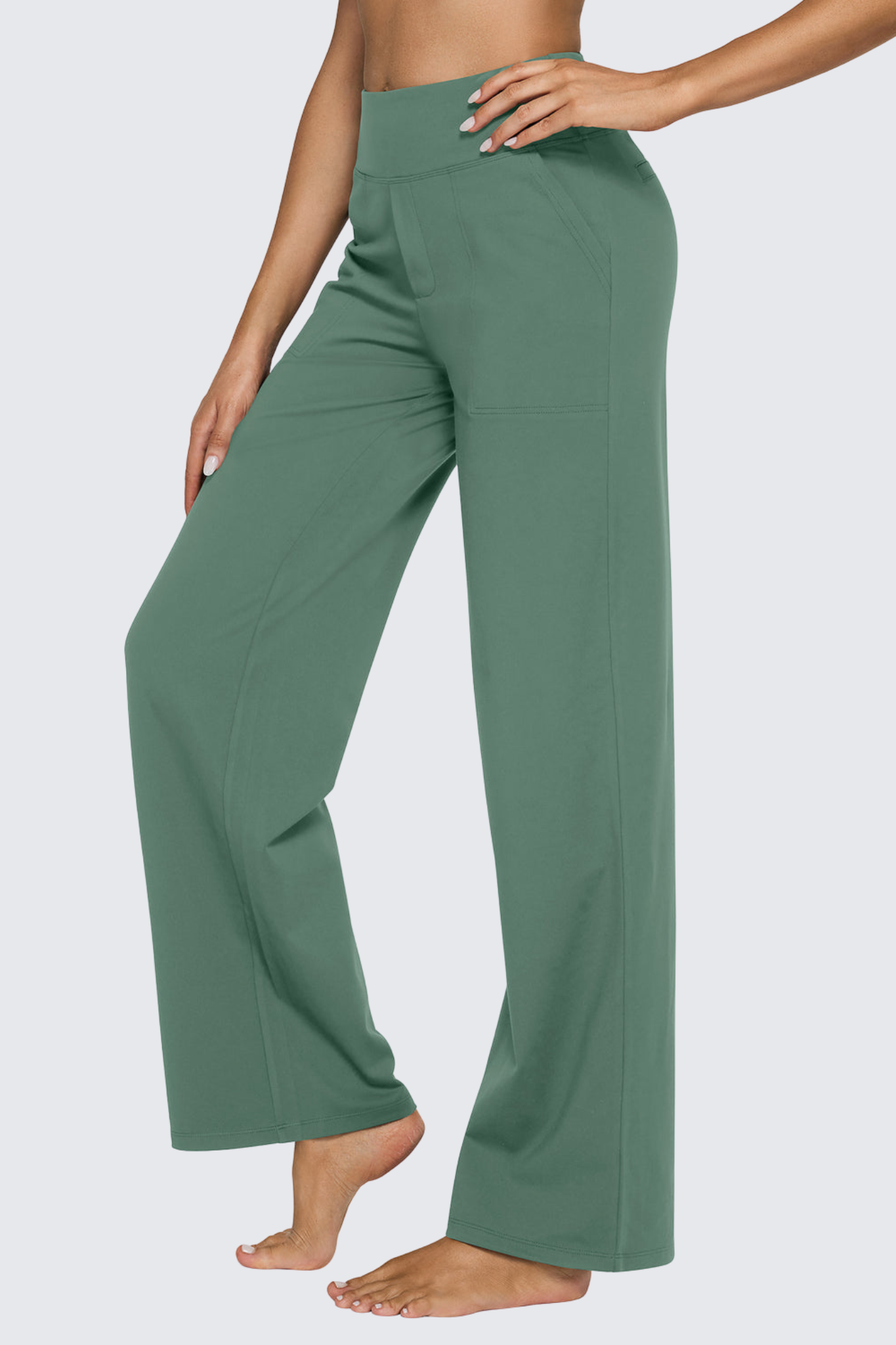 Loose High-Waist Business Casual Pants 31''